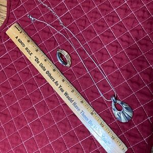 Lia Sophia necklace with two pendants.